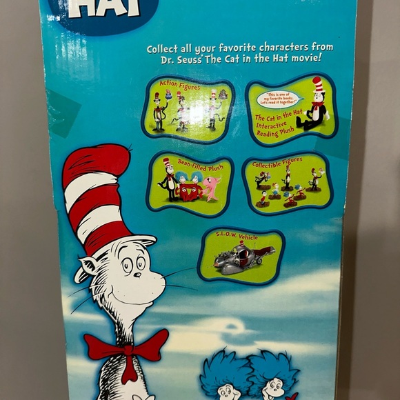 Dr Seuss The Cat in the Hat Plush w/ Movie Storybook, Official Movie Merchandise - Picture 3 of 3